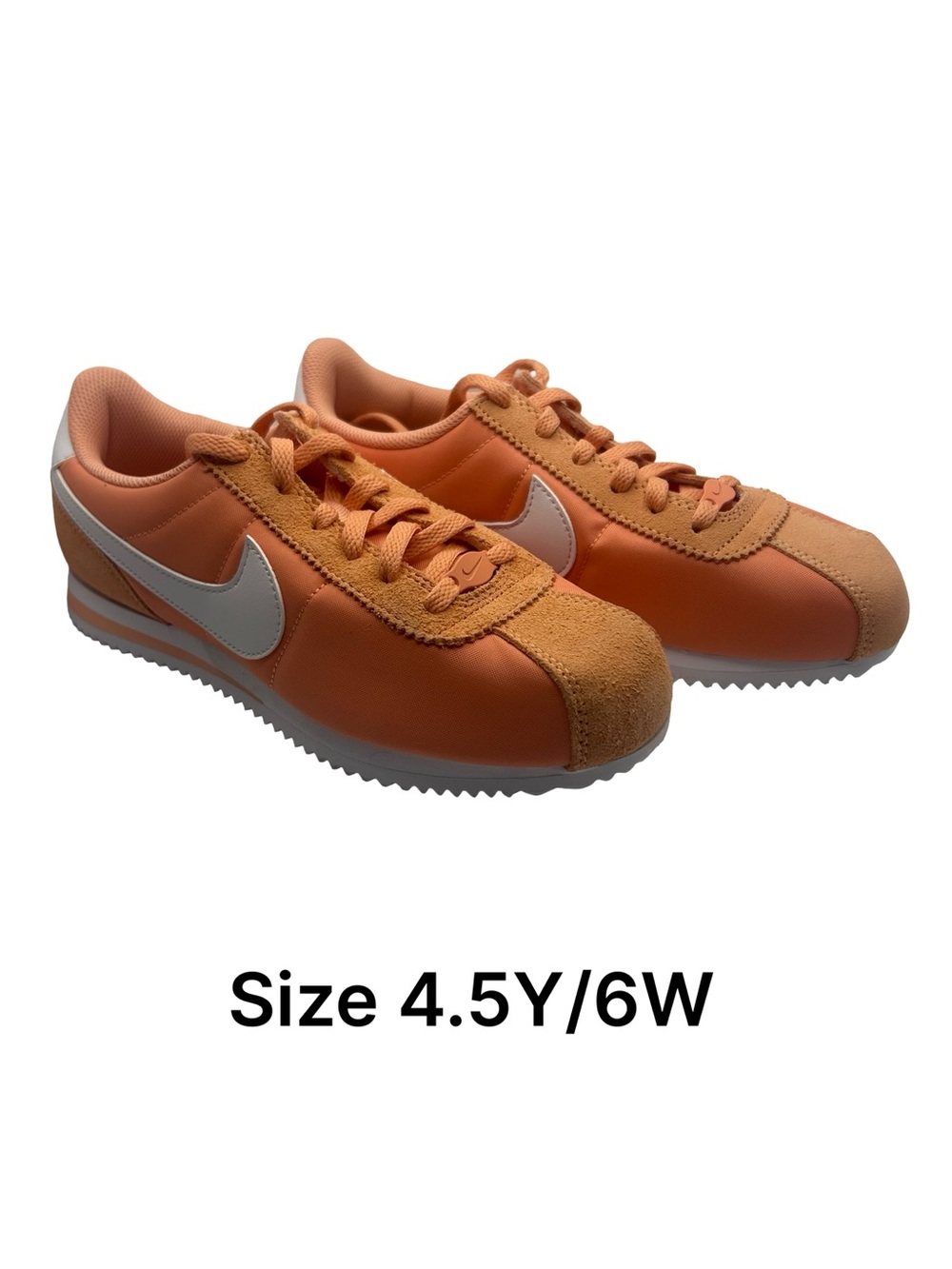 Nike Orange and White Retro Runner Sneakers